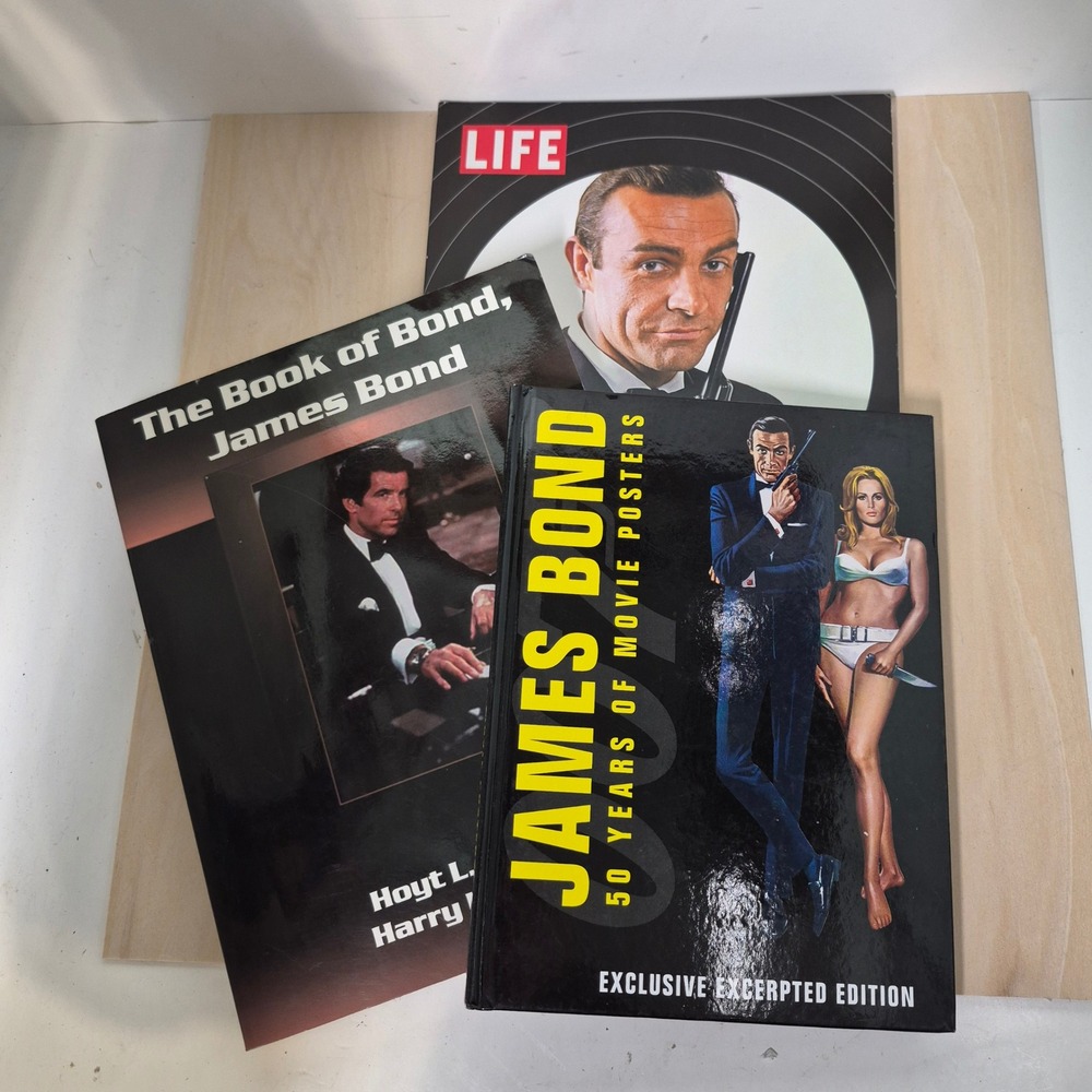 James Bond 50 Years of Movie Posters Life Magazine Book Collection
